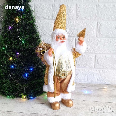 2593 Декоративна коледна фигура Дядо Коледа, 30см, снимка 8 - Декорация за дома - 35415479