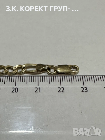 Златна гривна 14к, 4,77гр, снимка 3 - Гривни - 53343212
