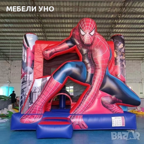 Надуваем атракцион Спайдърмен под наем