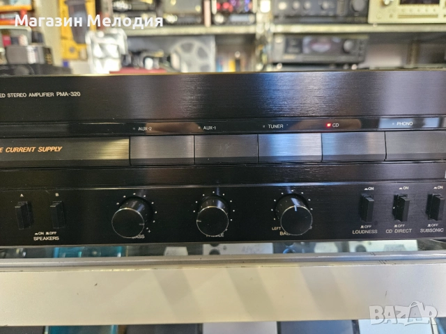 Усилвател DENON PMA-320 Две по 90 вата. В отлично техническо и визуално състояние., снимка 4 - Ресийвъри, усилватели, смесителни пултове - 52811330