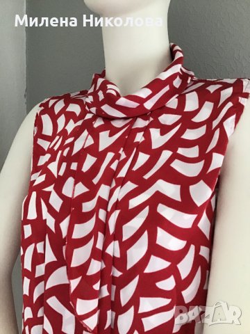 Сатениран топ Patrizia Dini, снимка 2 - Туники - 39833655