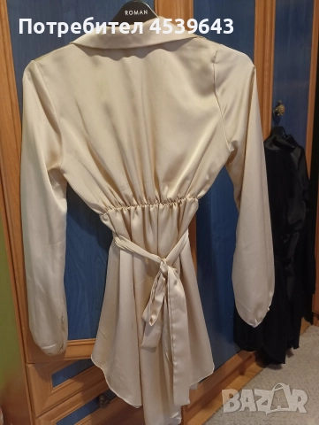 Елегантни дамски рокли в бежов и черен цвят, снимка 5 - Рокли - 52860948