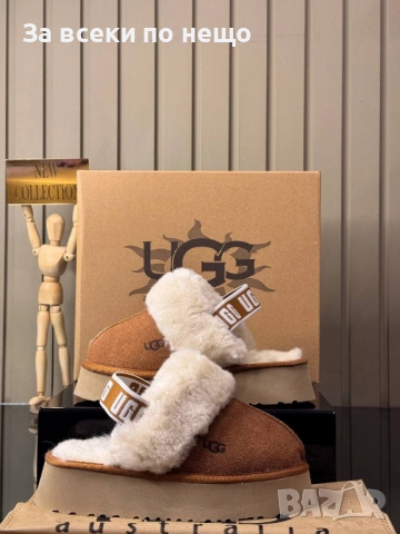 UGG Дамски Меки И Топли Чехли ЮДЖИДЖИ - Налични Различни Цветове Код E1054, снимка 18 - Чехли - 52172671