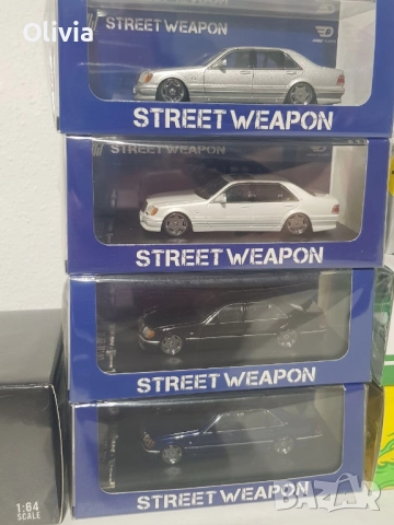1:64 Street Weapon/ Street Worrior, Tarmac Mercedes W140 190, снимка 2 - Колекции - 52079917