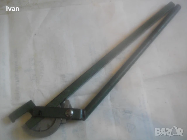 Ръчен тръбогиб за огъване на тръби до ф12мм Старо немско качество масивен 2,0кг/62см, снимка 11 - Други инструменти - 51311073