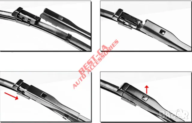 Комплект чистачки за предно стъкло 68+43 cm. подходящи за Peugeot 3008 5008 (2017-2024), снимка 5 - Аксесоари и консумативи - 47289204