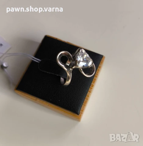 Нов сребърен пръстен 925 с фианит – 3,10 г, размер 18 мм, снимка 2 - Пръстени - 51408412
