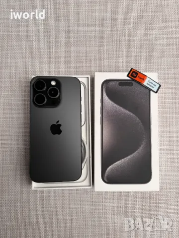 100% Батерия❗️ iPhone 15 Pro *лизинг от 68лв/м / Black Titanium / 128Gb ГАРАНЦИЯ❗️, снимка 1 - Apple iPhone - 47617912