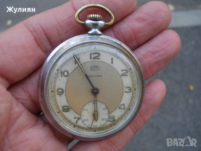 КОЛЕКЦИОНЕРСКИ ДЖОБЕН ЧАСОВНИК UMF RUHLA SATURN , снимка 4 - Антикварни и старинни предмети - 42597530