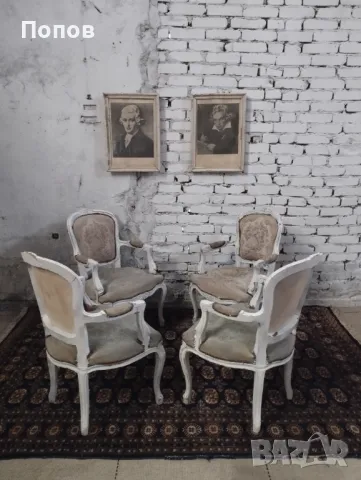 Винтидж кресла Ромео и Жулиета, снимка 8 - Дивани и мека мебел - 49154945