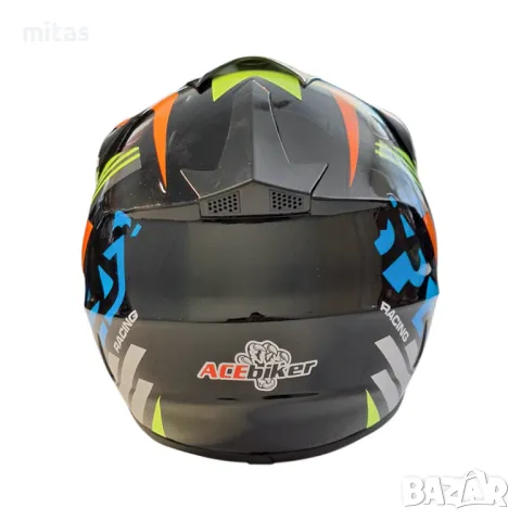 Кросова каска ACEBIKE, Full Face, DOT, Размер: M-L - Вело, Мото, Скутер, снимка 13 - Аксесоари за велосипеди - 49663456