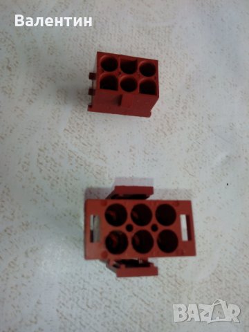 Съединители на фирма AMP с 6 контакта, снимка 6 - Друга електроника - 31086866