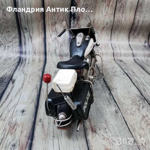 Метална декорация - Полицейски мотоциклет, снимка 4 - Декорация за дома - 42905006