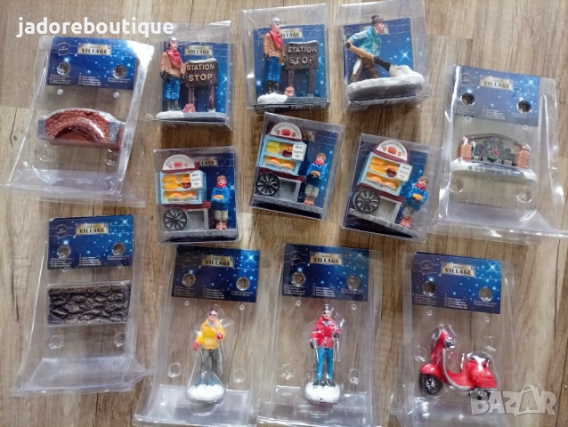 Фигурки/ миниатюри за макет на коледни селца - различни видове