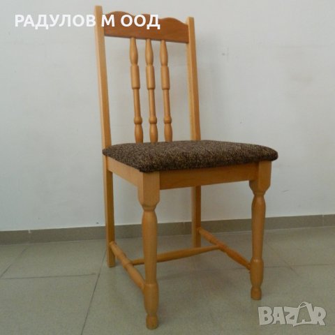 Трапезен стол Ка, цвят натурален - произведен  в България