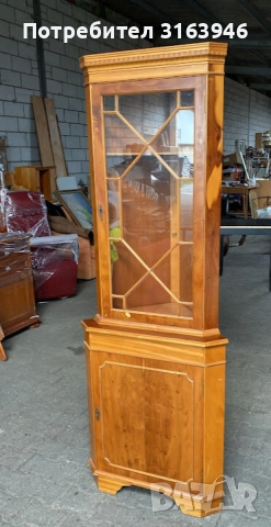 Елегантна ъглова витрина,, снимка 2 - Секции и витрини - 52823806