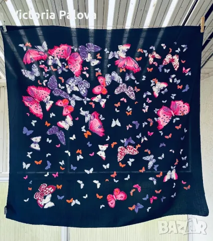 Красив шал 100% коприна Италия, снимка 2 - Шалове - 49916256
