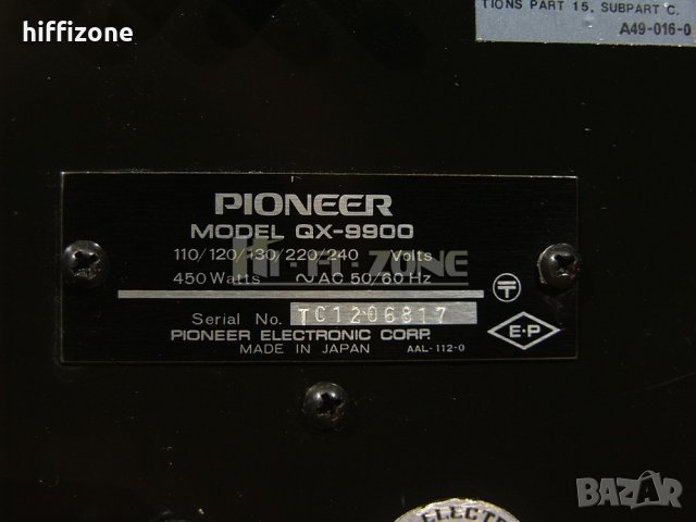 РЕСИВЪР  Pioneer qx-9900 , снимка 10 - Ресийвъри, усилватели, смесителни пултове - 33860425