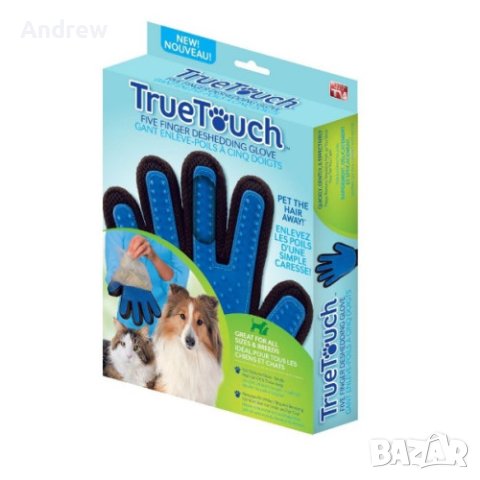 Ръкавица True Touch за почистване на косми на домашни любимци, снимка 2 - За кучета - 44231391