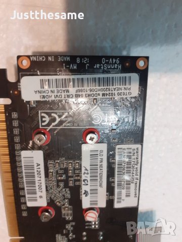 Видеокарта Palit GT620 1024M DDR3 64B CRT(аналогов VGA) DVI HDMI, снимка 4 - Видеокарти - 42903731