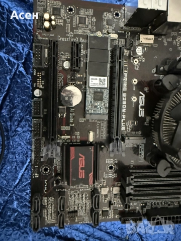 дънна платка ASUS PRIME B250M-PLUS с процесор Intel Core i7-6700 и общо 16 GB RAM, снимка 2 - Лаптоп аксесоари - 45413252