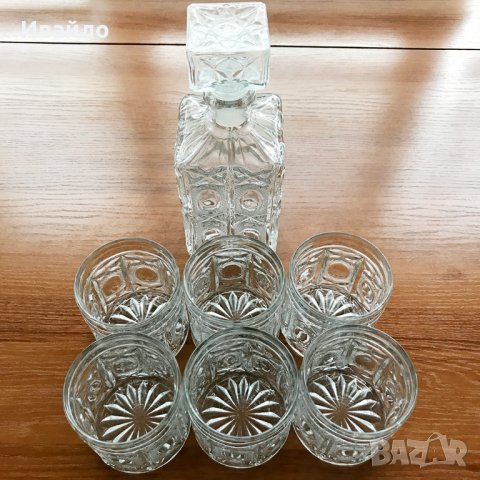 Комплект за уиски - 7 части, снимка 3 - Сервизи - 30865286