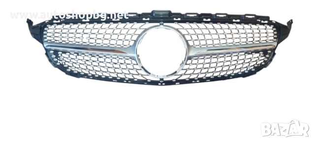Предна Решетка Mercedes-C W205 Diamond, снимка 3 - Аксесоари и консумативи - 51628452