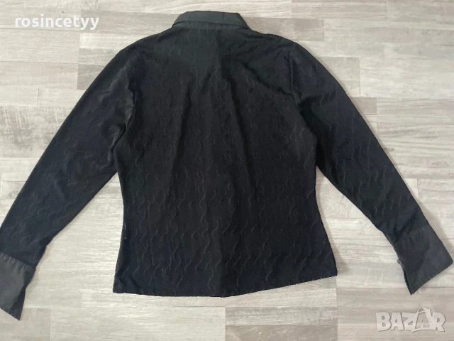 черна тънка риза, снимка 6 - Ризи - 51081079