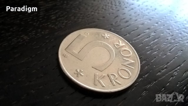 Mонета - Швеция - 5 крони | 1992г., снимка 2 - Нумизматика и бонистика - 29773701