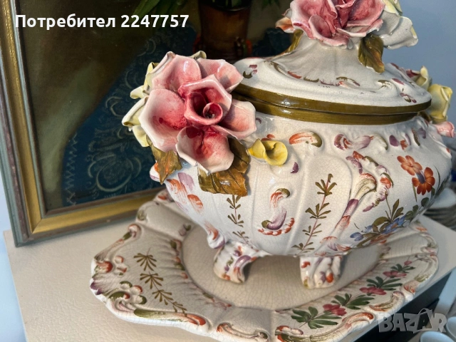 Супник с поднос Bassano, снимка 4 - Антикварни и старинни предмети - 54179603