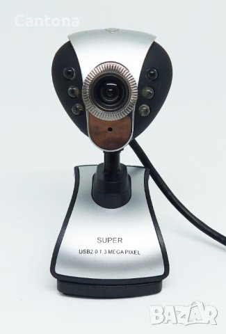Web camera/уеб камера с микрофон и нощен режим 6 LED диода, снимка 1 - Други - 40752475