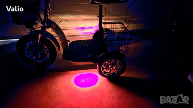 Електрическа триколка с лед осветление и равна платформа , снимка 5 - Мотоциклети и мототехника - 49334374