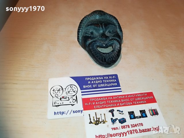 маска-патина-10х7х4см-внос швеицария, снимка 8 - Колекции - 30016555