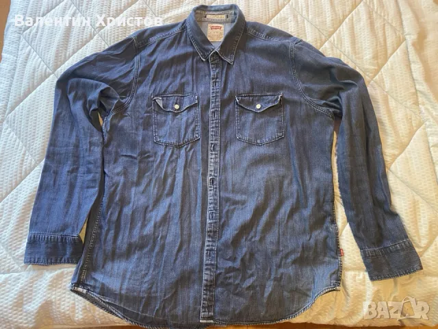 Levis - дънково яке ,размер XL-оригинал и риза Levis също размер XL оригинал, снимка 7 - Якета - 55785964