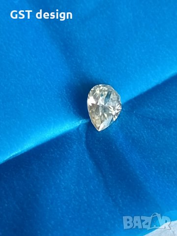 Истински Диамант Мойсанит Шампанско Перла Фенси бял J Diamond Moissanite