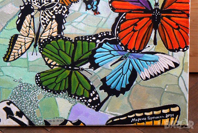 Маслена картина. Худ. Мартин Гергински ., снимка 2 - Картини - 31505178