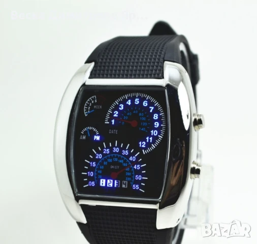 Мъжки спортен ръчен часовник с LED дисплей и ефектно показване на часа WW26, снимка 5 - Мъжки - 51391005