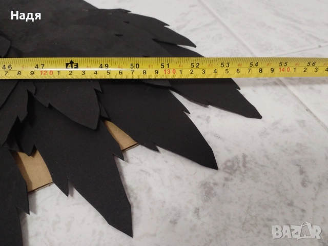 Черни ангелски крила за танци,модни сесии,фотосесия, снимка 3 - Декорация - 51780128