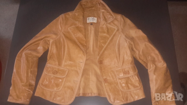 Леко дамско яке със 100 % гъши пух By Zebra и кожено, снимка 13 - Якета - 20023953