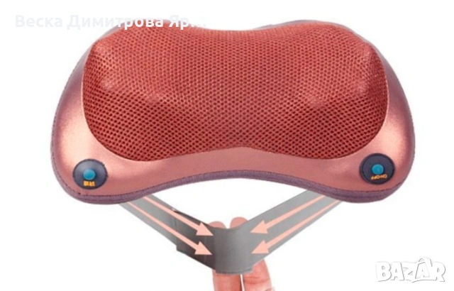 Портативна възглавница масажор за шиацу масаж, снимка 4 - Масажори - 53965874