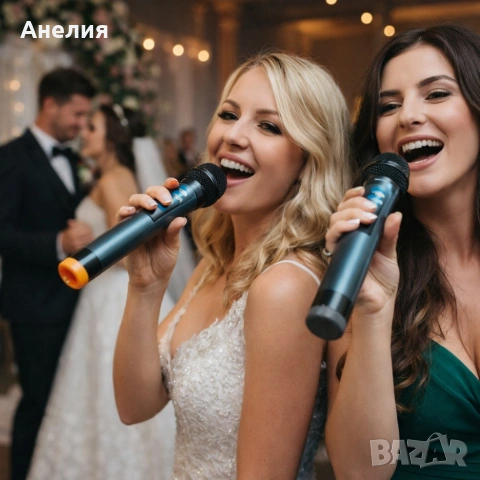 Безжични микрофони и станция SH-588D – Идеални за забави и професионални изпълнения, снимка 2 - Микрофони - 54046751