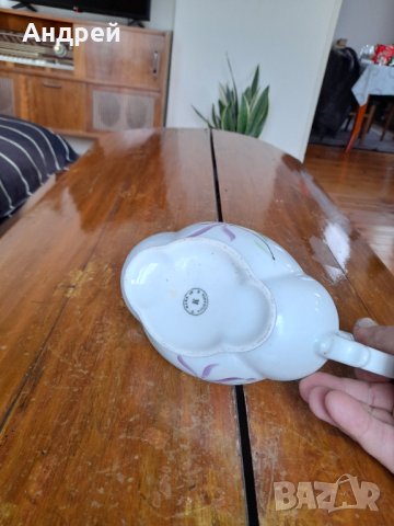 Стара порцеланова сосиера #3, снимка 6 - Антикварни и старинни предмети - 40360233