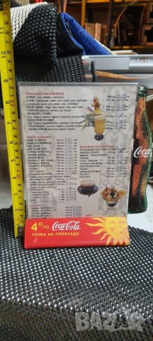 Стойка за меню ,флаер Кока кола