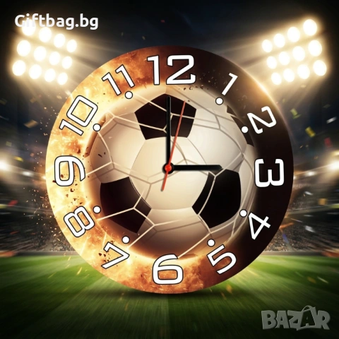 Стенен часовник „Футболна топка“
