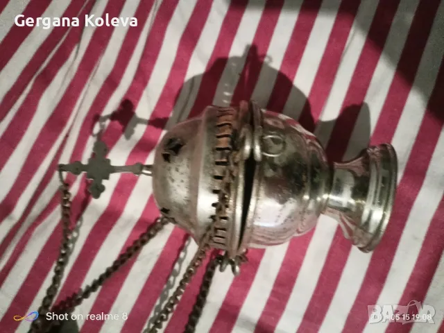 старинно медно кандило, снимка 5 - Антикварни и старинни предмети - 50304406