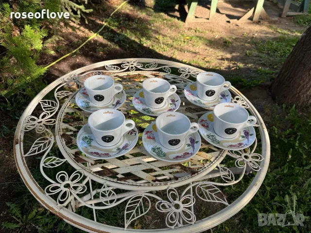 Лаваца Тиера / Lavazza Tierra италиански порцеланови чаши за кафе и капучино, снимка 2 - Чаши - 40094413