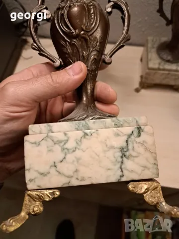 ретро френски свещници петица 19 век, снимка 8 - Декорация за дома - 49511653