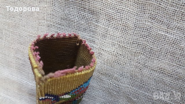 Мънистена пунгия, снимка 4 - Антикварни и старинни предмети - 30029491