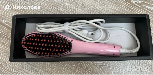 Електрическа четка за изправяне на коса, снимка 2 - Преси за коса - 54044202
