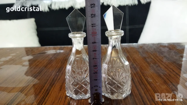 Стари стъклени оливерници , снимка 2 - Антикварни и старинни предмети - 40146855